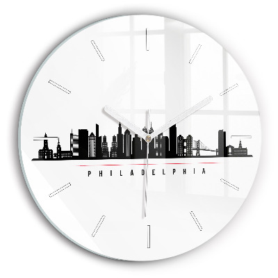 Pendule murale ronde Illustration de Philadelphie