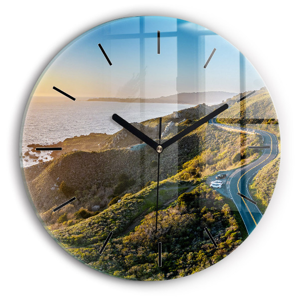 Horloge ronde La route vers San Francisco