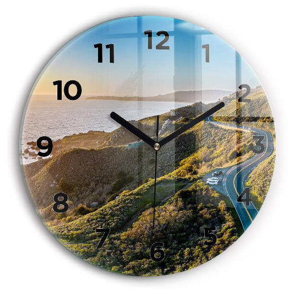 Horloge ronde La route vers San Francisco