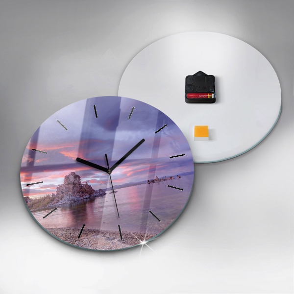 Horloge ronde Lever de soleil en Californie