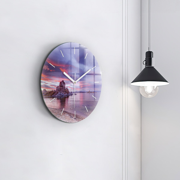 Horloge ronde Lever de soleil en Californie