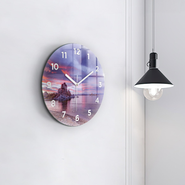 Horloge ronde Lever de soleil en Californie