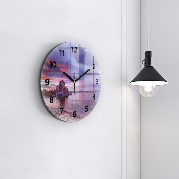 Horloge ronde Lever de soleil en Californie
