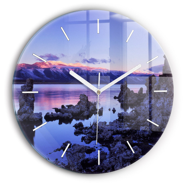 Horloge ronde Lac Californie