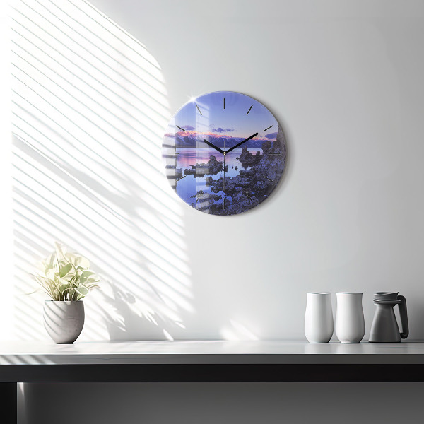 Horloge ronde Lac Californie
