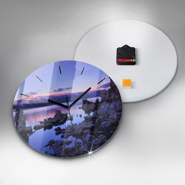 Horloge ronde Lac Californie