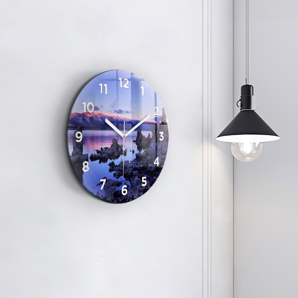 Horloge ronde Lac Californie