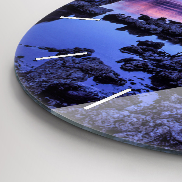 Horloge ronde Lac Californie