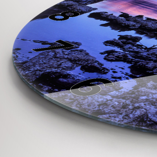Horloge ronde Lac Californie