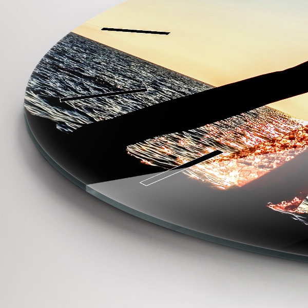 Horloge ronde Danse espagnole en mer