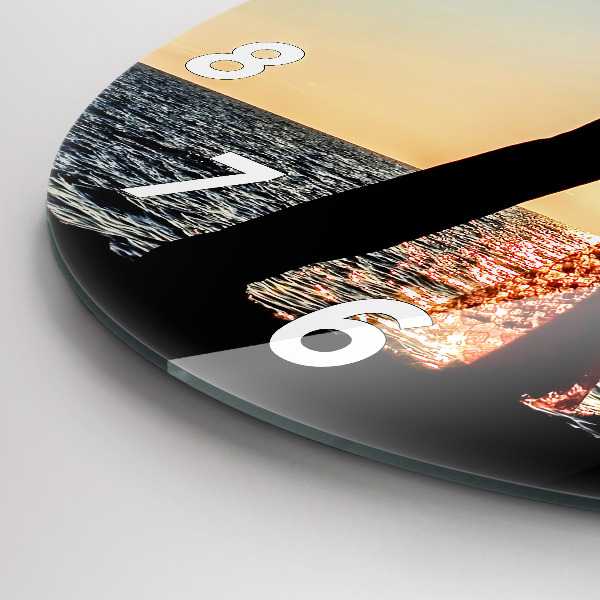 Horloge ronde Danse espagnole en mer