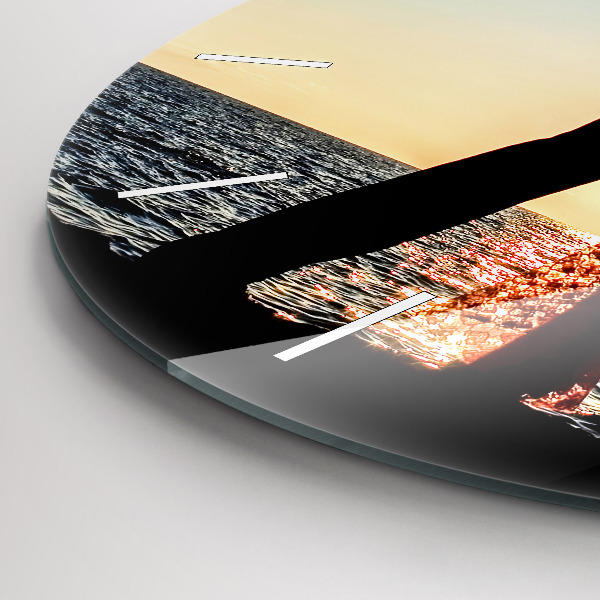 Horloge ronde Danse espagnole en mer