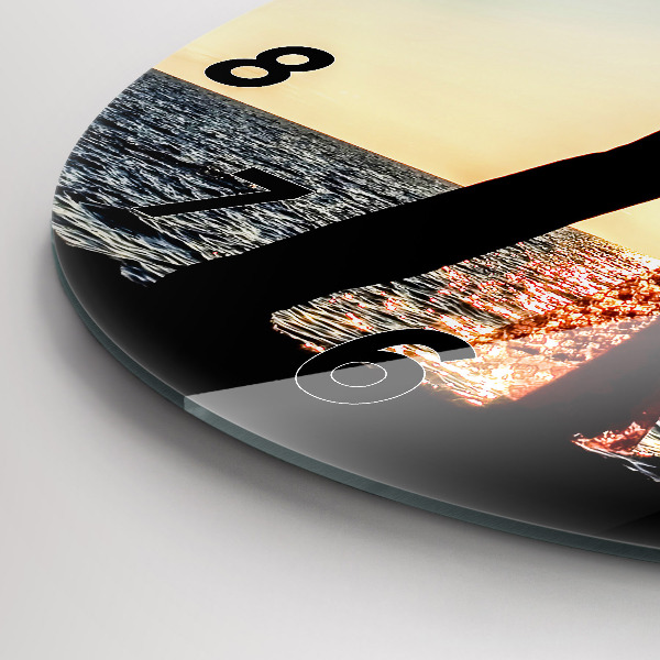 Horloge ronde Danse espagnole en mer