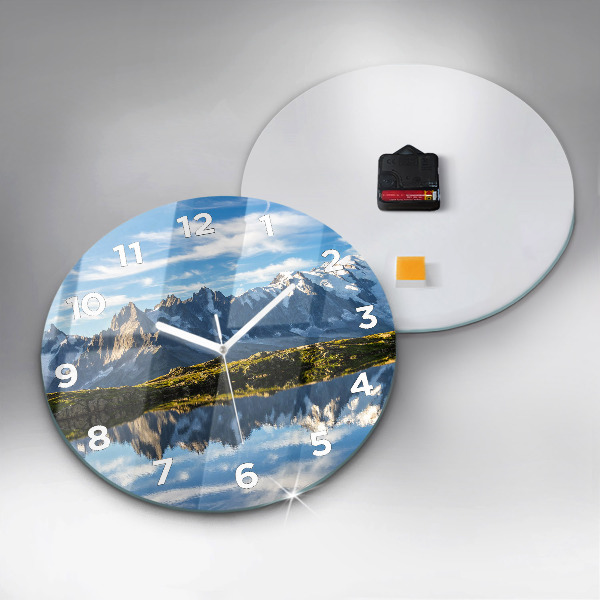 Pendule murale ronde Vallée de Chamonix, Alpes
