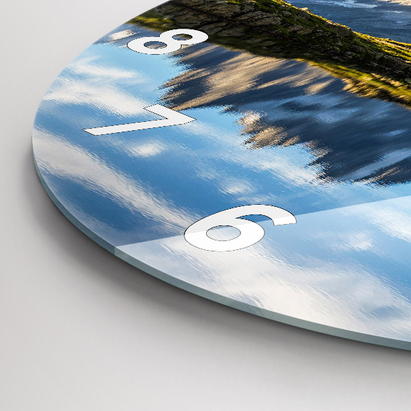 Pendule murale ronde Vallée de Chamonix, Alpes