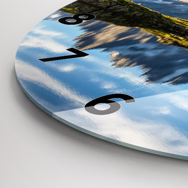 Pendule murale ronde Vallée de Chamonix, Alpes