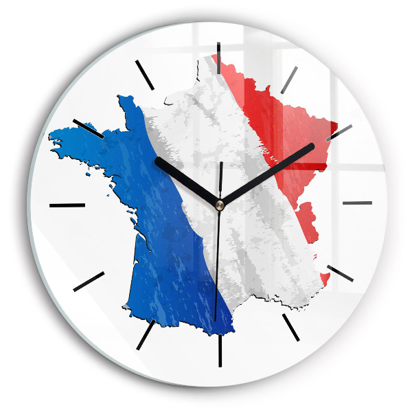 Horloge ronde Drapeau de la France