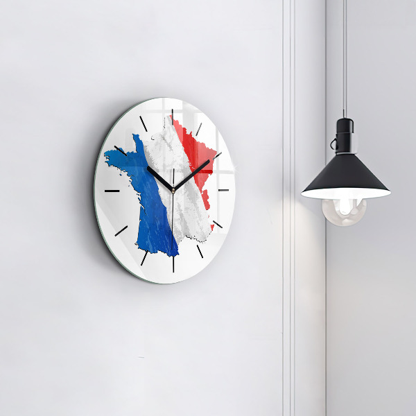 Horloge ronde Drapeau de la France