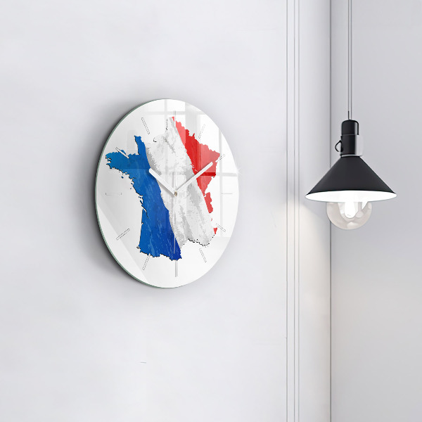 Horloge ronde Drapeau de la France