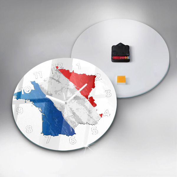 Horloge ronde Drapeau de la France