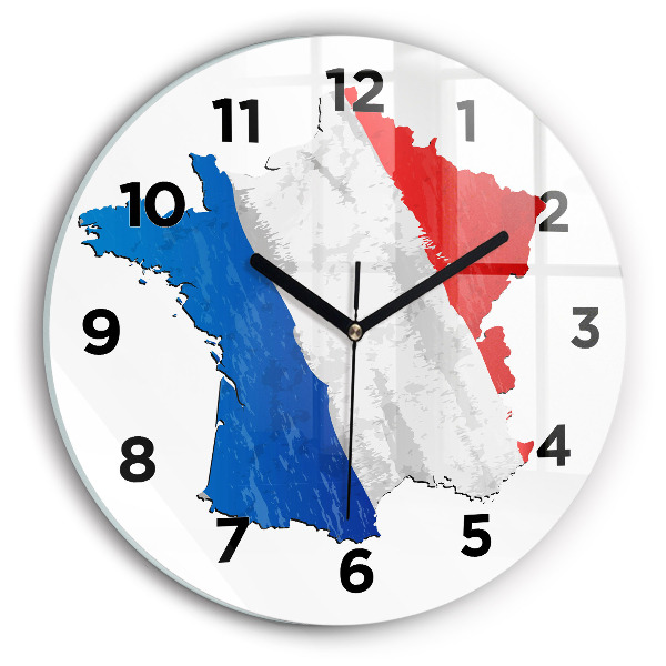 Horloge ronde Drapeau de la France