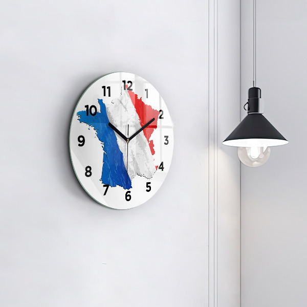 Horloge ronde Drapeau de la France