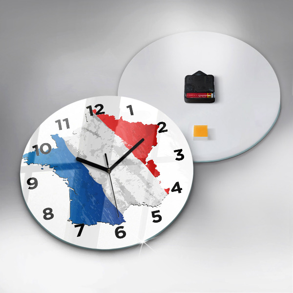 Horloge ronde Drapeau de la France