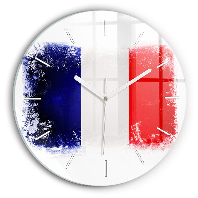 Horloge ronde Drapeau de la France