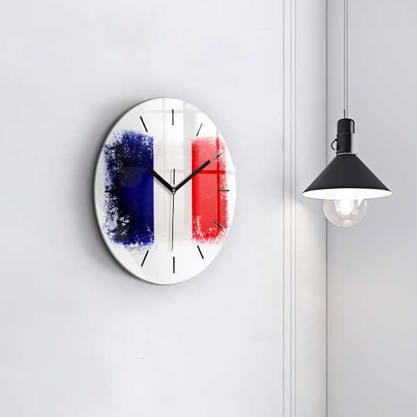 Horloge ronde Drapeau de la France