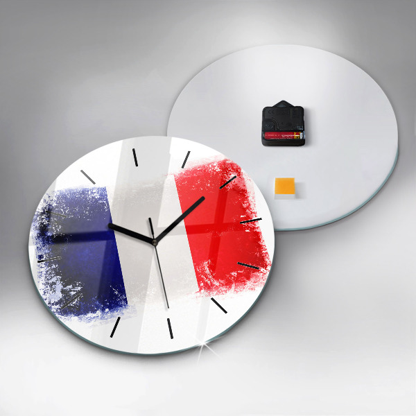 Horloge ronde Drapeau de la France