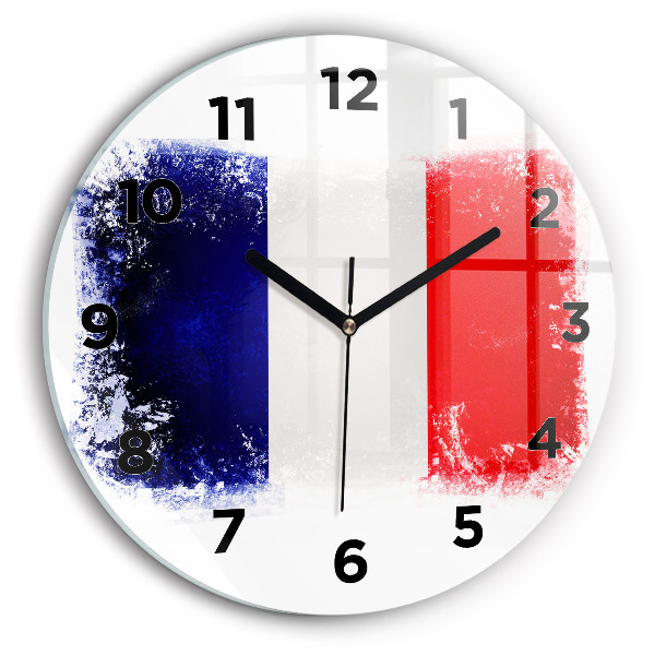 Horloge ronde Drapeau de la France
