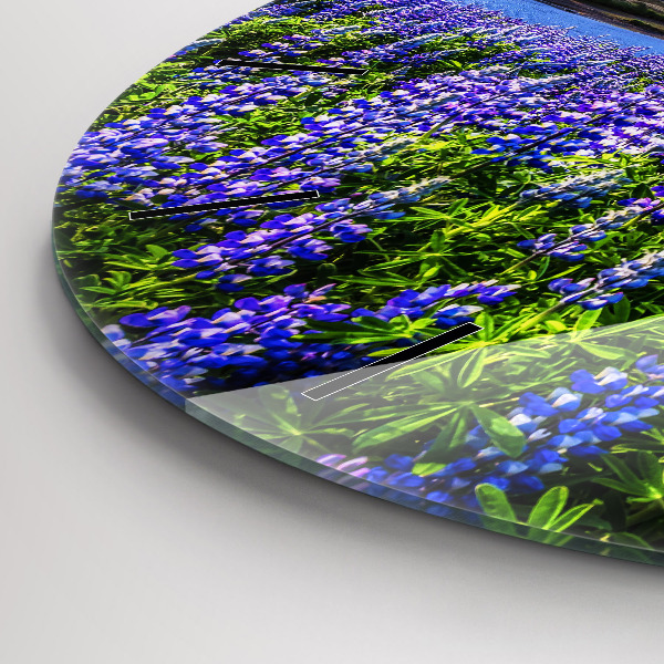 Horloge ronde Vue sur la montagne Islande