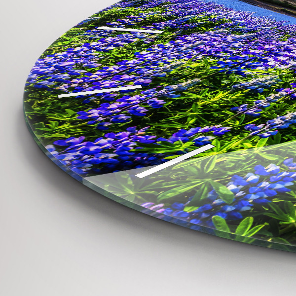 Horloge ronde Vue sur la montagne Islande