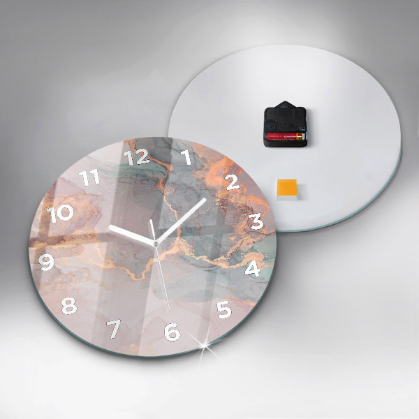 Pendule murale ronde Texture de marbre