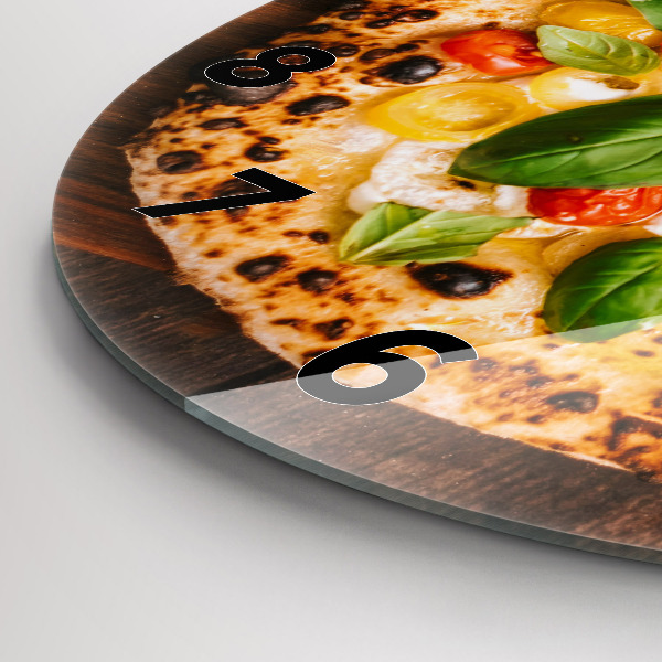 Horloge ronde pizza italienne