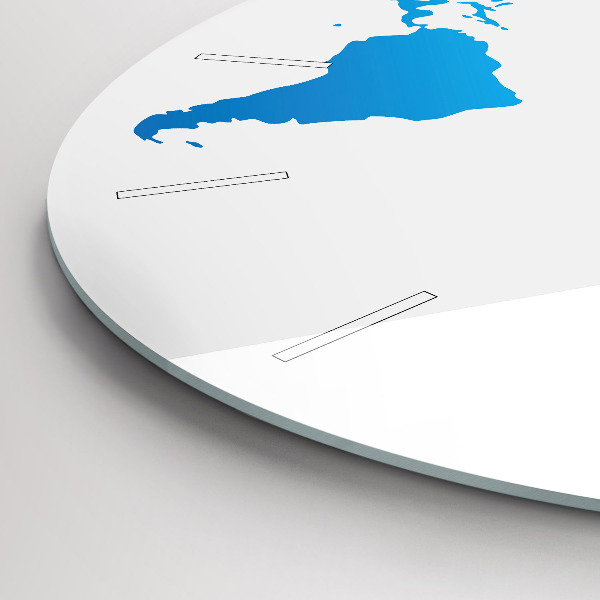 Horloge ronde Carte du monde