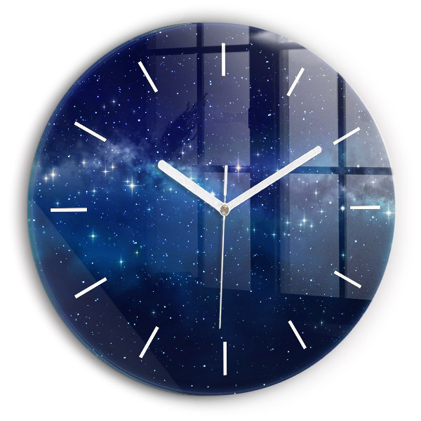 Horloge ronde Étoiles du ciel sombre