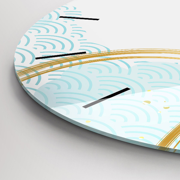 Horloge ronde Motif décoratif