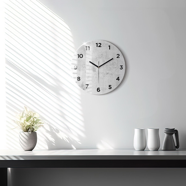Horloge ronde Mur en béton