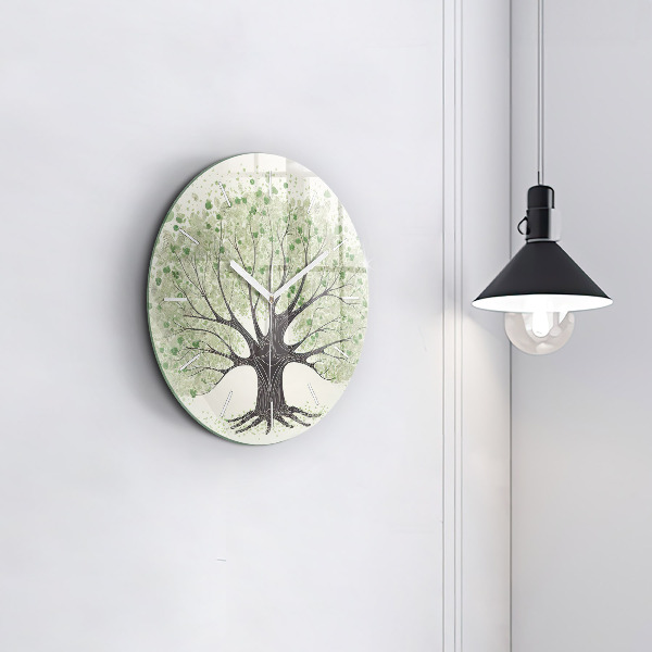 Horloge ronde Nature des grands arbres