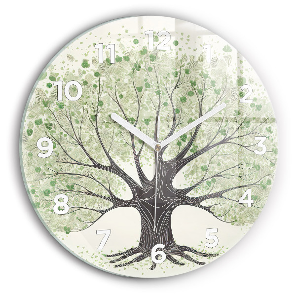 Horloge ronde Nature des grands arbres