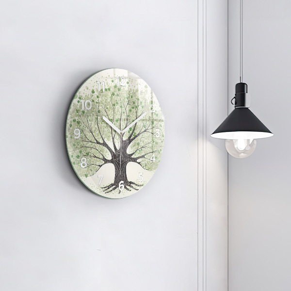 Horloge ronde Nature des grands arbres