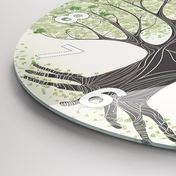 Horloge ronde Nature des grands arbres