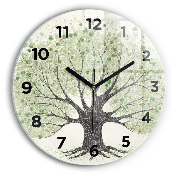 Horloge ronde Nature des grands arbres
