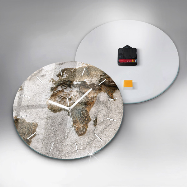 Horloge ronde Carte du vieux monde