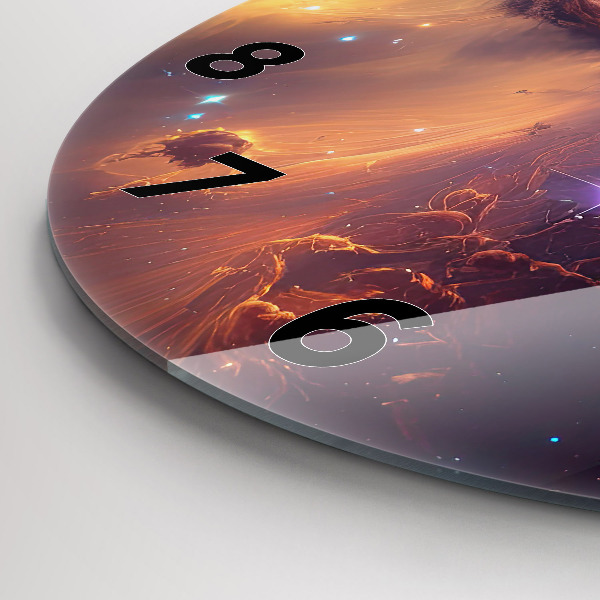 Horloge ronde Le monde cosmique des étoiles