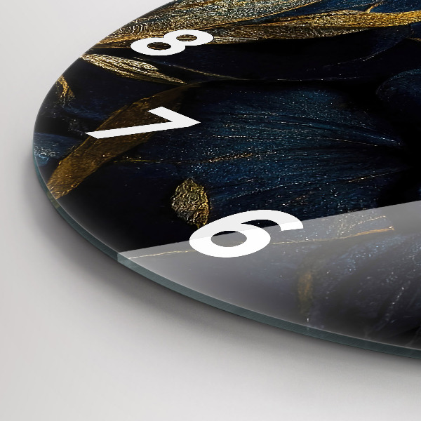 Horloge ronde Fleurs décoratives