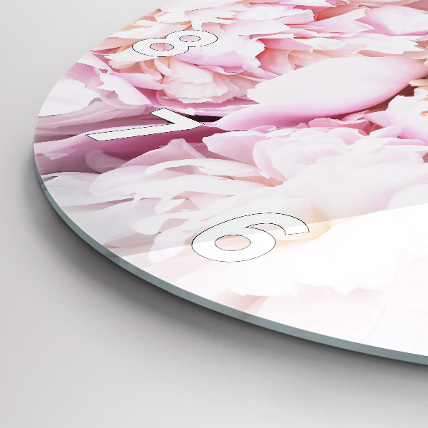 Horloge ronde Fleurs décoratives