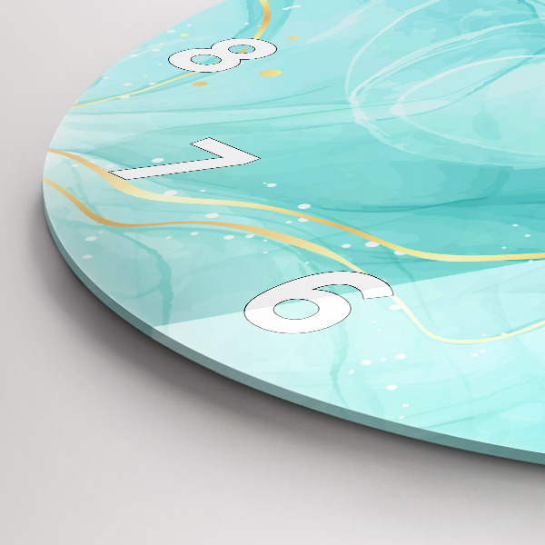 Horloge ronde Marbre abstrait