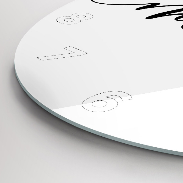 Horloge ronde 'L''inscription Souvenirs'